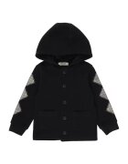 Panco Palton tip hanorac - cu gluga si nasturi - - Happy Camp - Negru - pentru baieti - Negru