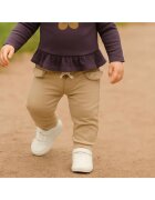 Panco Pantaloni de trening lungi cu volanas in talie - - Botanic Garden - Bej - pentru fetite - Bej