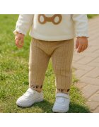Panco Pantaloni lungi tricotati - - Minimal Optimist - Bej - pentru fetite - Bej