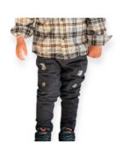 Panco Pantaloni rock cu patchuri crem - Road Legend - Negru - pentru baietei - Negru
