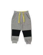 Panco Pantaloni sport cu detaliu negru la genunchi - Fun Adventure - Gri - pentru baietei - Gri melange