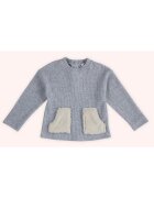 Panco Pulover tricotat cu buzunare de blanita - - It`s Our Nature - Blue - pentru fetite - Albastru