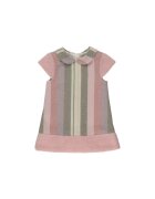 Panco Rochie cu guler - Cotton Candy - Roz cu dungi - pentru fetite - Roz