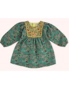Panco Rochie cu maneca lunga - Retro Journey - Verde & Galben - pentru fetite - Verde