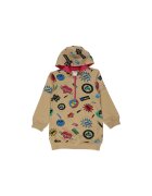 Panco Rochie tip hanorac - Girl Power - Beige - pentru fetite - Bej