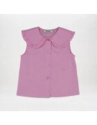 Panco Top cu guler si nasturi - Stella - Roz - pentru fetite - Roz