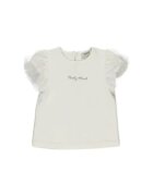 Panco Tricou cu maneci bufante - Party Mood - Alb - pentru fetite - Alb