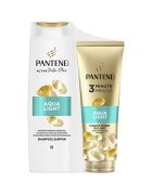 Pantene Pachet: Sampon + Balsam de par - Fara siliconi/Par fin