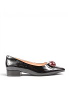 PASS Collection Balerini dama - M460002A negru - piele lacuita - Negru
