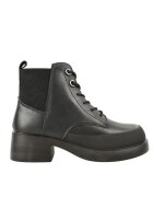 PASS Collection Ghete casual - dama - X470006A - negru - piele naturala - cu toc - Negru