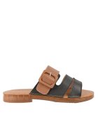 PASS Collection Papuci casual - dama - XA60016A negru - piele naturala - Negru
