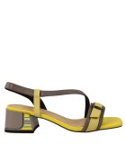 PASS Collection Sandale casual - dama - DL60013C galben - piele naturala - Galben