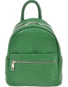 Patrizia Lucchini Rucsac de piele cu buzunar cu fermoar - Verde