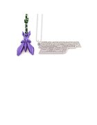 Patrizia Pepe Breloc Purple Fly Mix - material plastic - mov