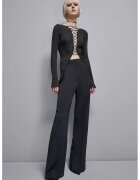Patrizia Pepe Pantaloni eleganti cu croiala amplă - Negru