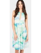 Patrizia Pepe Rochie fara maneci cu imprimeu abstract -