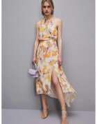 Patrizia Pepe Rochie midi asimetrica fara maneci - Multicolor