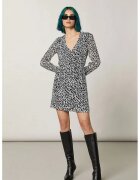 Patrizia Pepe Rochie mini - cu decolteu in V si prindere laterala cu snur - Alb
