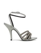 Patrizia Pepe Sandale dama model Glass Gray S702 - piele naturala - gri