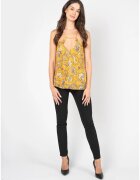 Patrizia Pepe Top din amestec de matase cu imprimeu floral - 40