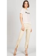Patrizia Pepe Tricou din matase cu imprimeu text - 36