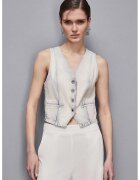 Patrizia Pepe Vesta din denim cu croiala slim - Albastru