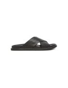 PAUL&SHARK Slapi barbati 25418010 - Piele naturala - Negru - Negru