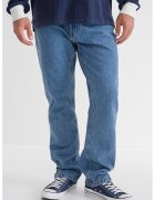 Pegador Blugi relaxed-fit cu talie medie - Albastru prafuit