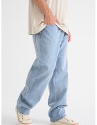 Pegador Blugi relaxed-fit din bumbac cu talie medie - Albastru deschis