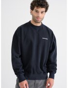 Pegador Bluza de trening cu maneci cazute si croiala lejera - Negru stins