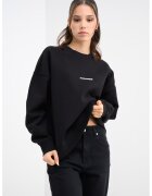 Pegador Bluza de trening supradimensionata cu maneci cazute - Negru