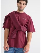 Pegador Tricou lejer din bumbac cu logo - Rosu inchis