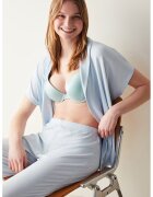 Penti Bluza de pijama cu model petrecut - Albastru deschis