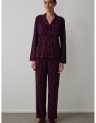 Penti Camasa de pijama cu animal print - Violet aubergine