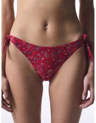 Penti Slip brazilian cu model - Rosu/Alb/Bleumarin