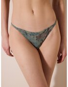Penti Slip brazilian cu model - Verde inchis