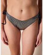Penti Slip brazilian - Negru/Argintiu