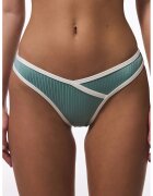 Penti Slip cu detalii contrastante - Verde persan