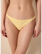 Penti Slip cu imprimeu floral - Alb/Galben/Violet