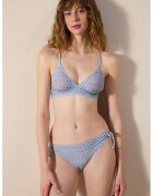 Penti Slip cu model geometric - Albastru deschis