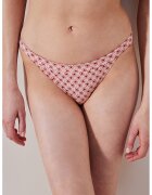 Penti Slip cu model grafic - Roz pastel/Rosu inchis