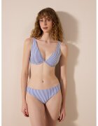 Penti Slip cu model in dungi - Albastru lavanda
