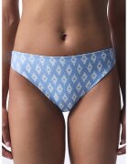 Penti Slip texturat cu imprimeu - Albastru pastel/Alb optic