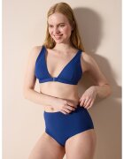Penti Sutien triunghiular de baie - cu burete - Albastru indigo