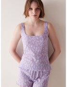 Penti Top de pijama cu imprimeu floral - Lila