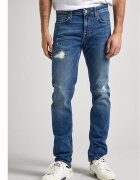 Pepe Jeans Blugi Slim Fit Model Cu Rupturi