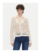 Pepe Jeans Bluza dama PL702273 - Bumbac - Bej - Bej
