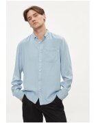 Pepe Jeans Camasa barbati - 64398 - Lyocell - Albastru celest