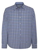 Pepe Jeans Camasa barbati - Bumbac - Albastru patratele