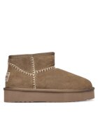 Pepe Jeans Ghete W PLS500 - piele naturala - bej - Bej